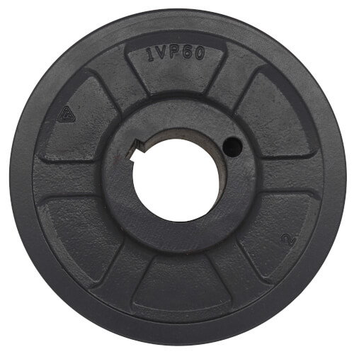1 Groove Cast Iron Variable Pitch Sheave w/ 1-5/8" Bore, 6" OD