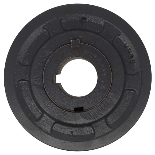 1 Groove Cast Iron Variable Pitch Sheave w/ 1-5/8" Bore, 6" OD