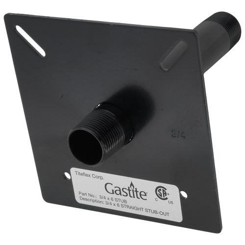 3/4" MNPT x 6" Straight Stub Out w/ Bracket