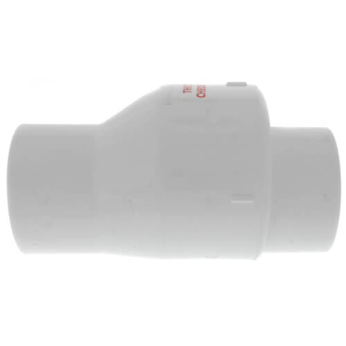 3" PVC "Quiet Check" Solvent Weld Check Valve (White Valve Body)