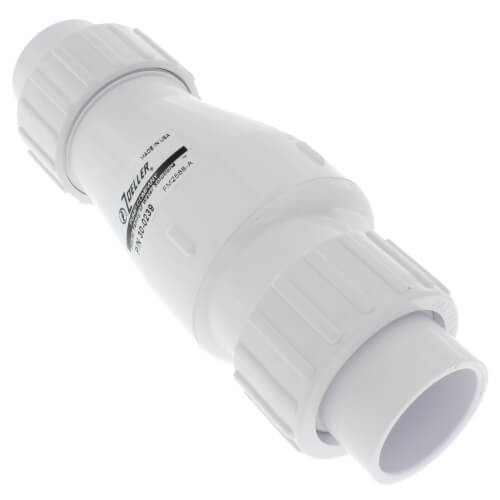 1-1/4" PVC "Quiet Check" Solvent Weld w/ Union Check Valve