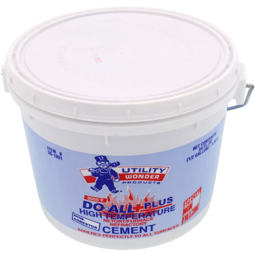 1/2 Gal. DO-ALL+PLUS Furnace Cement (Non-Freezing) 2 1/2 Gal. DO-ALL+PLUS Furnace Cement (Non-Freezing)