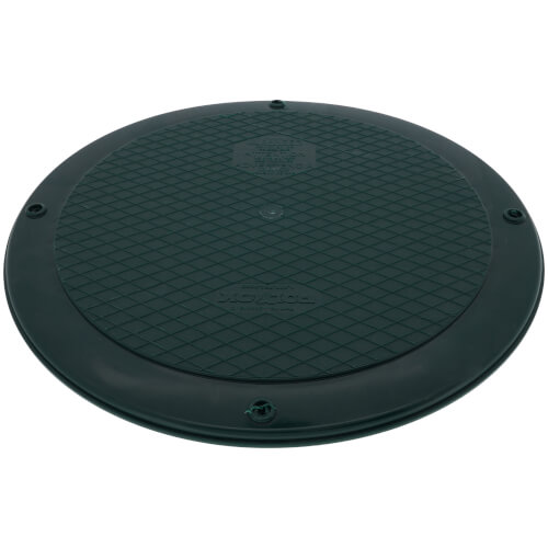 15" Flat Cover for Corrugated Pipe (Green)