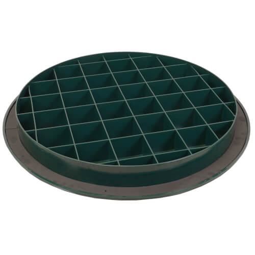 24" Flat Cover for Risers & Corrugated Pipe (Green)