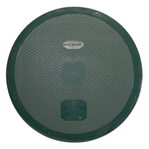 24" Flat Cover for Risers & Corrugated Pipe (Green)