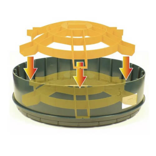 20" Safety Screen for Polylok Risers (Yellow) 3 20" Safety Screen for Polylok Risers (Yellow)