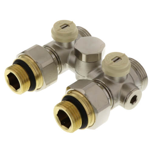1-Pipe Straight Isolation Valve for Panel Radiators