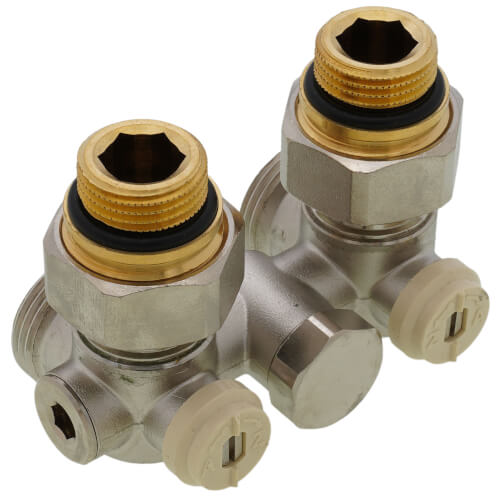 1-Pipe Angled Thermostatic Radiator Valve for Panel Radiators