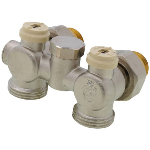 1-Pipe Angled Thermostatic Radiator Valve for Panel Radiators