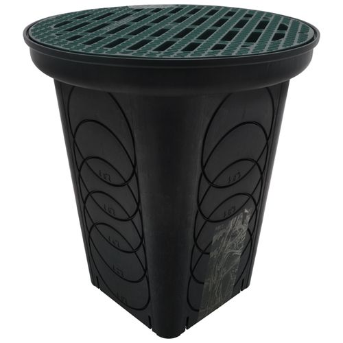 12" Round Catch Basin w/ Grate