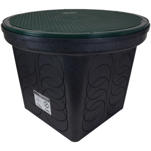 20" Distribution & Valve Box w/ Flat Cover (8 Hole)