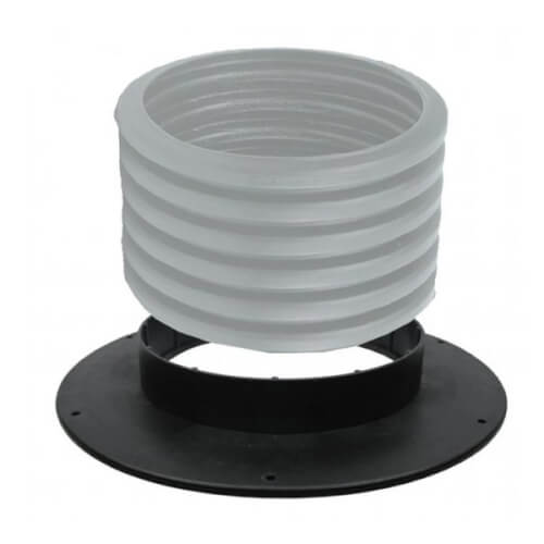 12" Pipe Adapter Ring for Corrugated Pipe (Black)