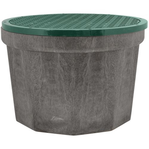 24" Rhino Drainage Box w/ Heavy Duty Grate, 4 Seals & Nuts, & 8 Screws (10 Hole)