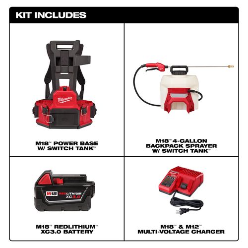 M18 4-Gallon Backpack Sprayer w/ SWITCH TANK (Kit) 4 M18 4-Gallon Backpack Sprayer w/ SWITCH TANK (Kit)