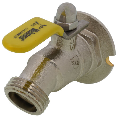1/2" FIP x Hose Nickel Plated Brass Sillcock (Lead Free)
