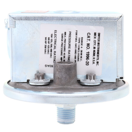 Gas Pressure Switch (4.0" - 20.0" W.C.) 3 Gas Pressure Switch (4.0" - 20.0" W.C.)