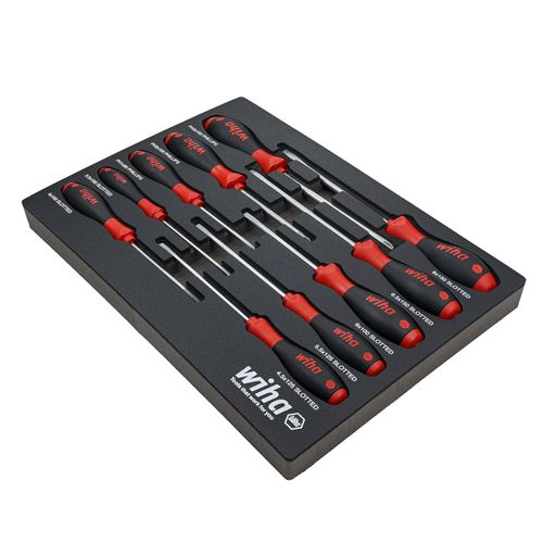 10-Piece SoftFinish Cushion Grip Screwdriver Tray Set