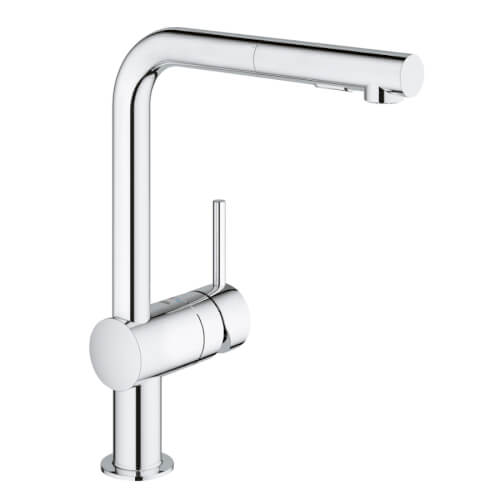 Minta Single-Handle Pull-Out Kitchen Faucet, Dual Spray 1.75 GPM (StarLight Chrome)