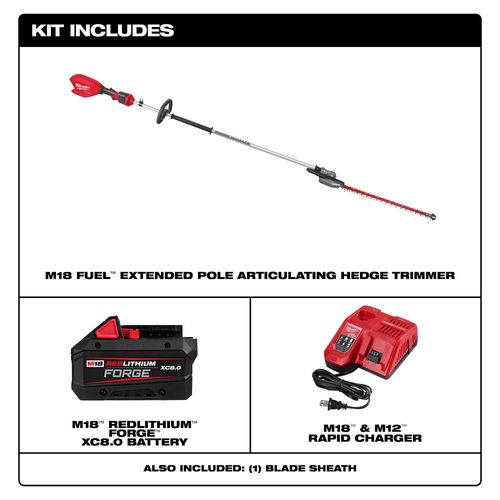 M18 FUEL Extended Pole Articulating Hedge Trimmer Kit