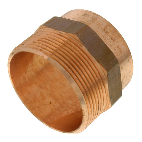 3" Copper x Male Adapter