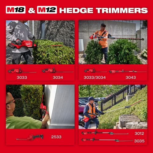 M18 FUEL Short Pole Hedge Trimmer Kit 10 M18 FUEL Short Pole Hedge Trimmer Kit