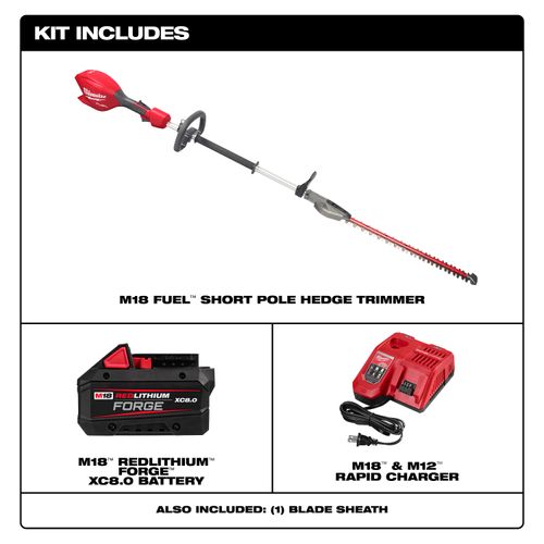 M18 FUEL Short Pole Hedge Trimmer Kit 3 M18 FUEL Short Pole Hedge Trimmer Kit