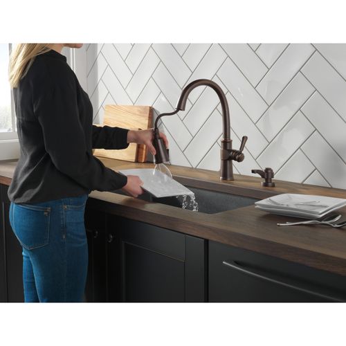 Spargo 1 Handle Pull-down Kitchen Faucet w/ Soap Dispenser & Shieldspray (Venetian Bronze), 19964Z-RBSD-DST 4 Spargo 1 Handle Pull-down Kitchen Faucet w/ Soap Dispenser & Shieldspray (Venetian Bronze), 19964Z-RBSD-DST