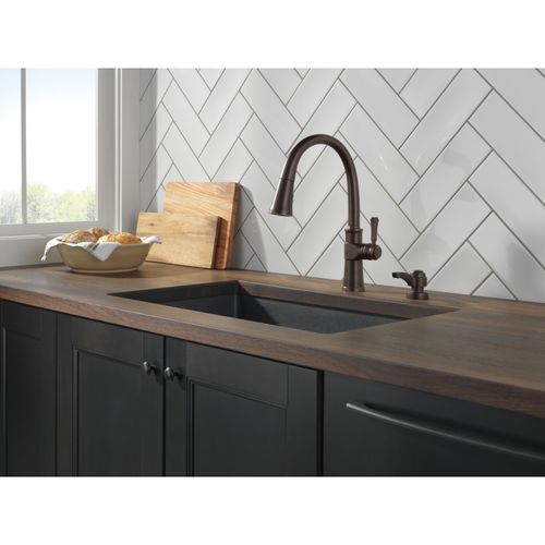 Spargo 1 Handle Pull-down Kitchen Faucet w/ Soap Dispenser & Shieldspray (Venetian Bronze), 19964Z-RBSD-DST 7 Spargo 1 Handle Pull-down Kitchen Faucet w/ Soap Dispenser & Shieldspray (Venetian Bronze), 19964Z-RBSD-DST