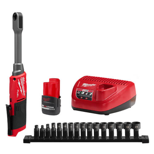 M12 FUEL INSIDER Extended Reach Box Ratchet Kit w/ Battery and Charger 5 M12 FUEL INSIDER Extended Reach Box Ratchet Kit w/ Battery and Charger