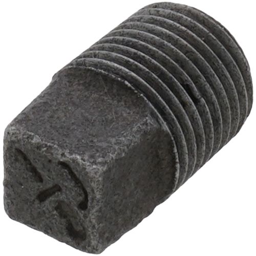 1/8" Black Solid Plug