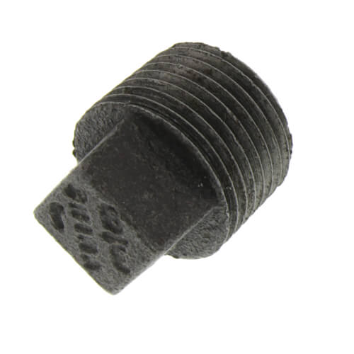 3/8" Black Solid Plug