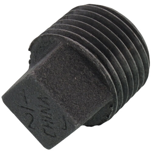 1/2" Black Solid Plug