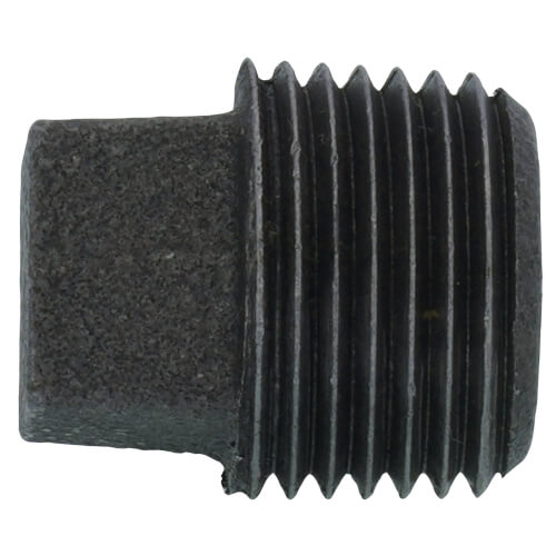 1/2" Black Solid Plug