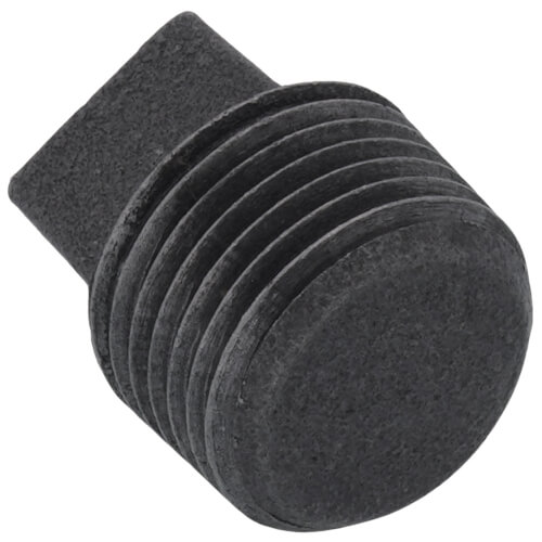 1/2" Black Solid Plug