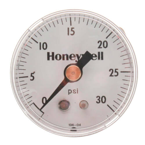Center Stem Back Mount Pressure Indicating Gauge