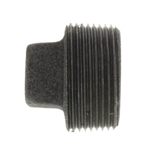 1-1/4" Black Solid Plug