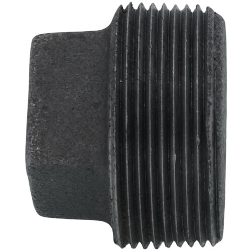 1-1/2" Black Solid Plug