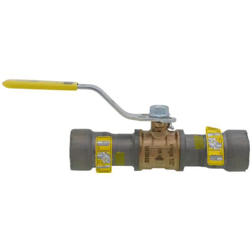 1/2" MegaPressG Bronze Ball Valve w/ Carbon Steel Press Ends 2 1/2" MegaPressG Bronze Ball Valve w/ Carbon Steel Press Ends