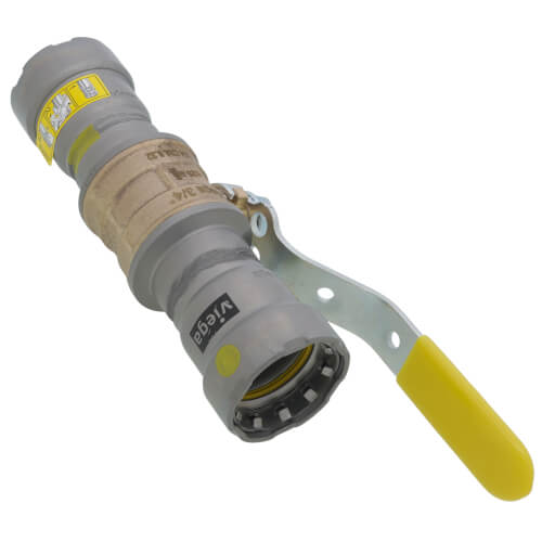 3/4" MegaPressG Bronze Ball Valve w/ Carbon Steel Press Ends 3 3/4" MegaPressG Bronze Ball Valve w/ Carbon Steel Press Ends