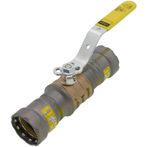 1" MegaPressG Bronze Ball Valve w/ Carbon Steel Press Ends