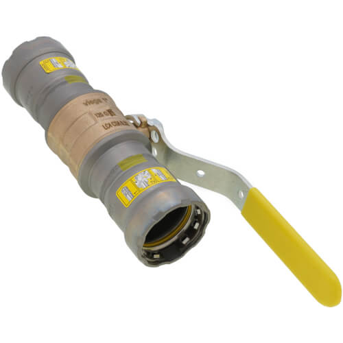1" MegaPressG Bronze Ball Valve w/ Carbon Steel Press Ends