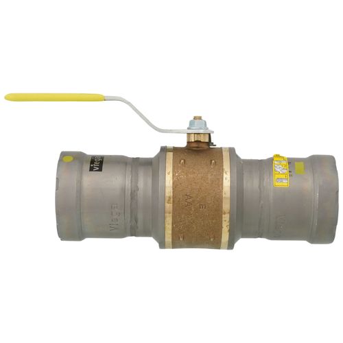 2" MegaPressG Bronze Ball Valve w/ Carbon Steel Press Ends 2 2" MegaPressG Bronze Ball Valve w/ Carbon Steel Press Ends