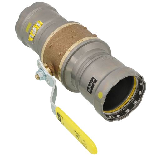 2" MegaPressG Bronze Ball Valve w/ Carbon Steel Press Ends 3 2" MegaPressG Bronze Ball Valve w/ Carbon Steel Press Ends