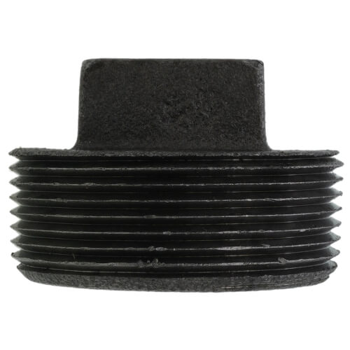 2-1/2" Black Solid Plug