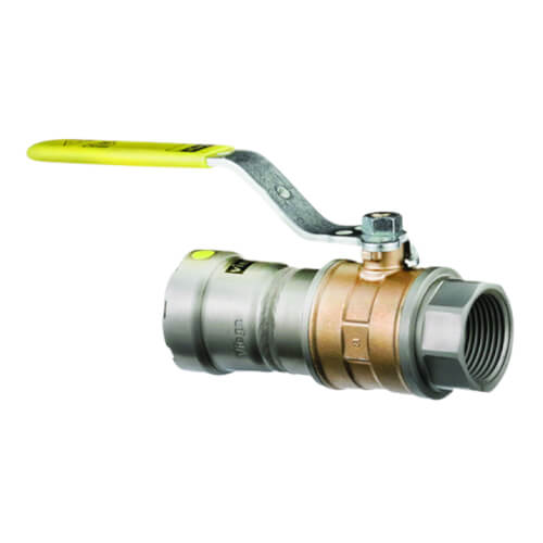 1/2" Press x FNPT MegaPressG Bronze Ball Valve w/ Carbon Steel