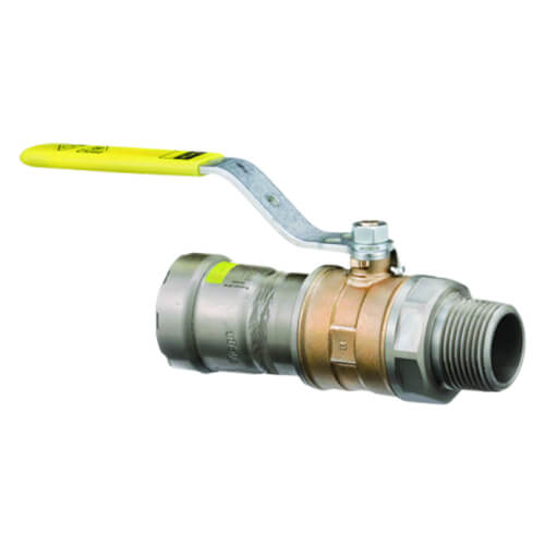 2" Press x MNPT MegaPressG Bronze Ball Valve w/ Carbon Steel
