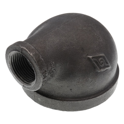 3" x 1" Black 90Â° Reducing Elbow