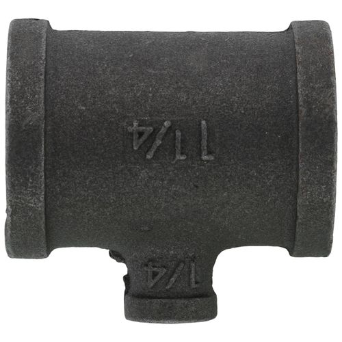 1-1/4" x 1-1/4" x 1/4" Black Reducing Tee