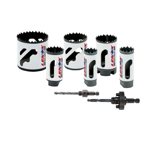 8-Piece Bi-Metal Speed Slot Refrigeration Hole Saw Kit