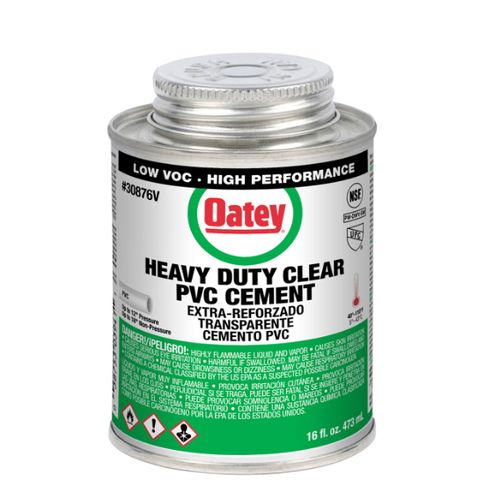 16 oz. Oateyweld Heavy Duty Solvent Cement (Clear)